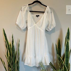 White Lulus dress. Size Small! Perfect for graduation!
